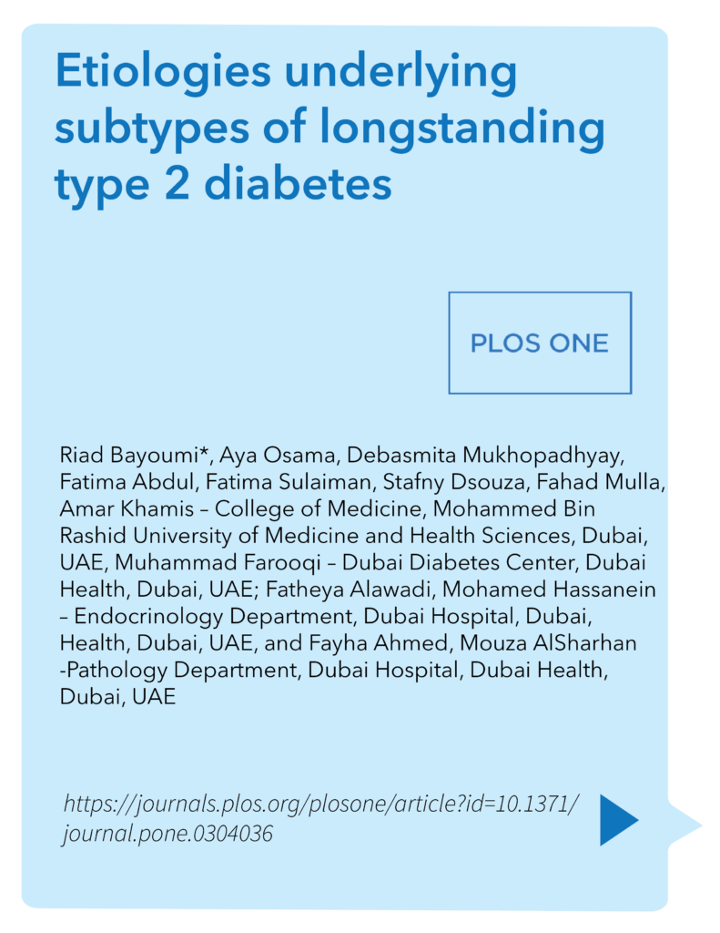 Etiologies underlying subtypes of longstanding type 2 diabetes